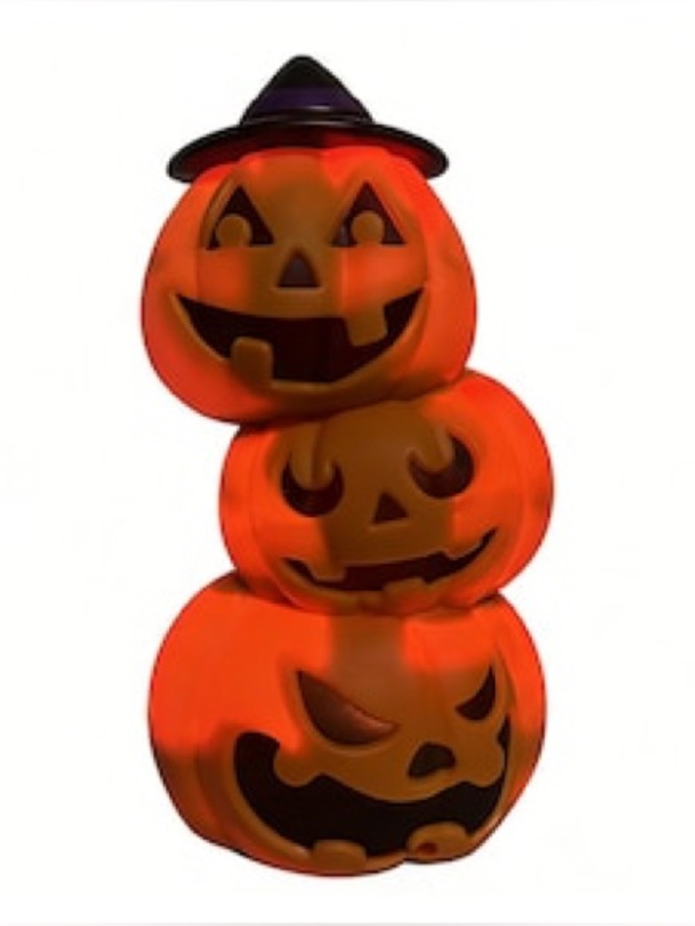 NEW Light-Up Halloween Decor Set of 4 Ghost Pumpkin Bat Haunted House - Picture 9 of 12